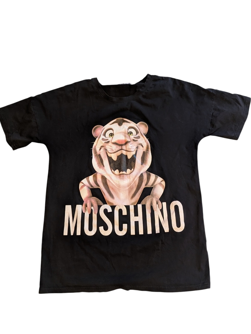 Moschino Couture White Tiger Graphic Tee Black Size S